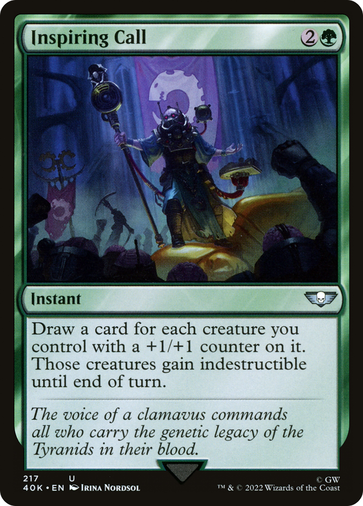 Inspiring Call (40K-217) [Warhammer 40,000 Commander]