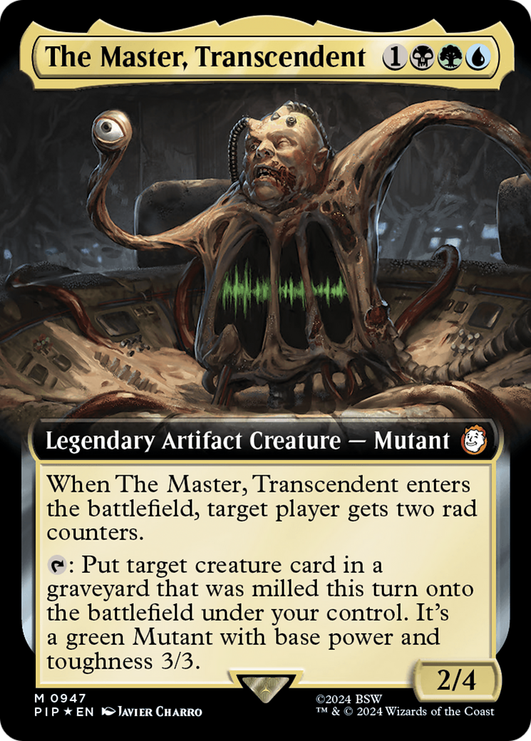 The Master, Transcendent (PIP-947) [Fallout]: (Extended Art) Foil