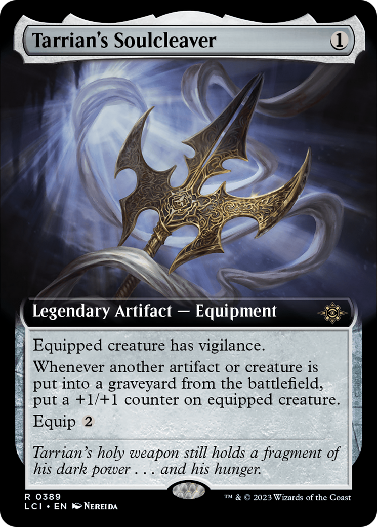 Tarrian's Soulcleaver (LCI-389) [The Lost Caverns of Ixalan]: (Extended Art) Foil