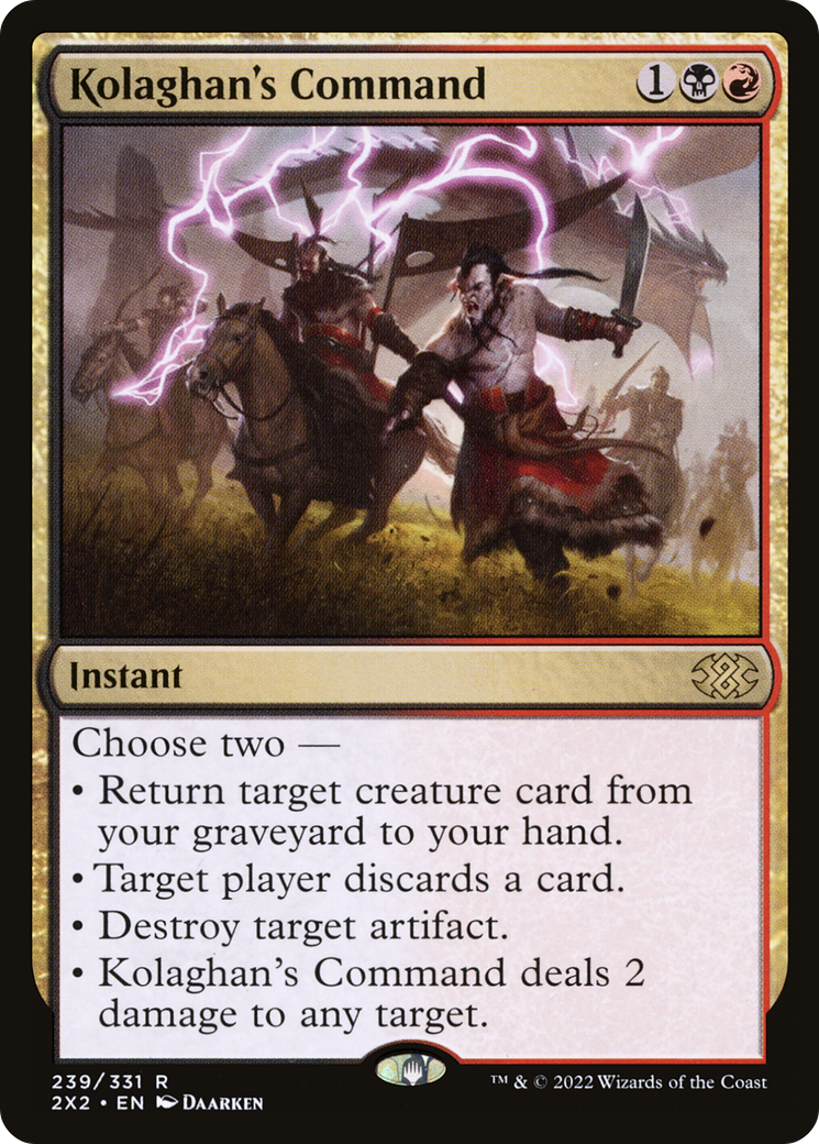 Kolaghan's Command (2X2-239) [Double Masters 2022]
