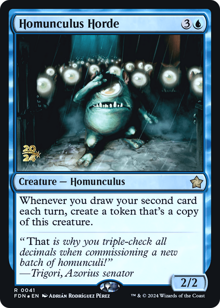 Homunculus Horde (PRE-41S) [Foundations Promos] Foil