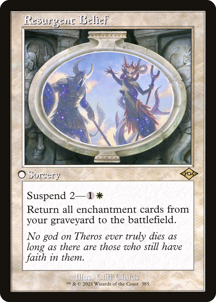 Resurgent Belief (Retro Frame) (MH2-385) [Modern Horizons 2]