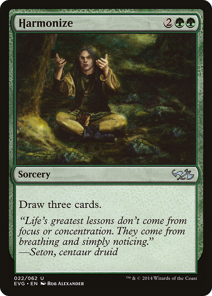 Harmonize (Goblins vs Elves) (DD3-022) [Duel Decks Anthology: Elves vs. Goblins]