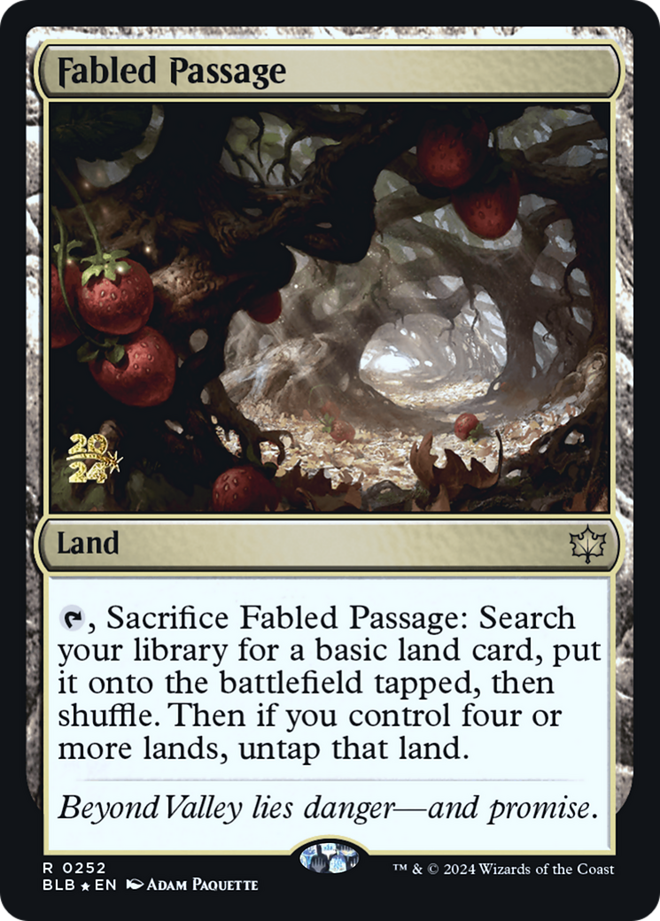 Fabled Passage (PRE-252S) [Bloomburrow Promos] Foil