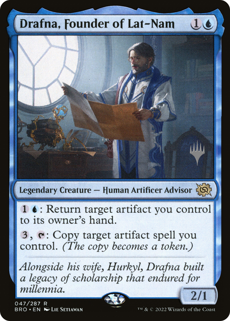Drafna, Founder of Lat-Nam (PPBRO-47P) [The Brothers' War Promos] Foil