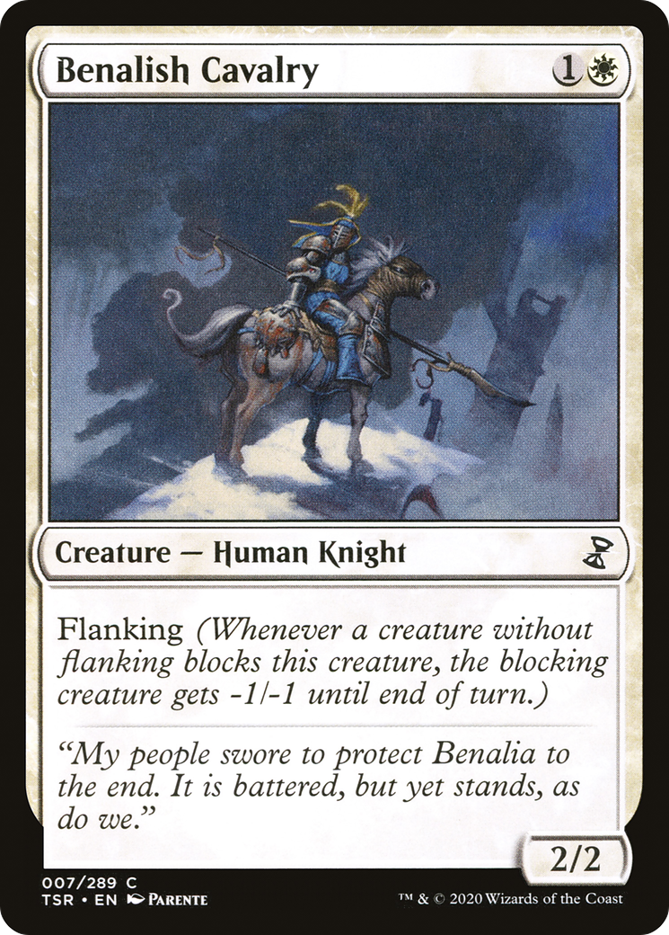Benalish Cavalry (TSR-007) [Time Spiral Remastered]