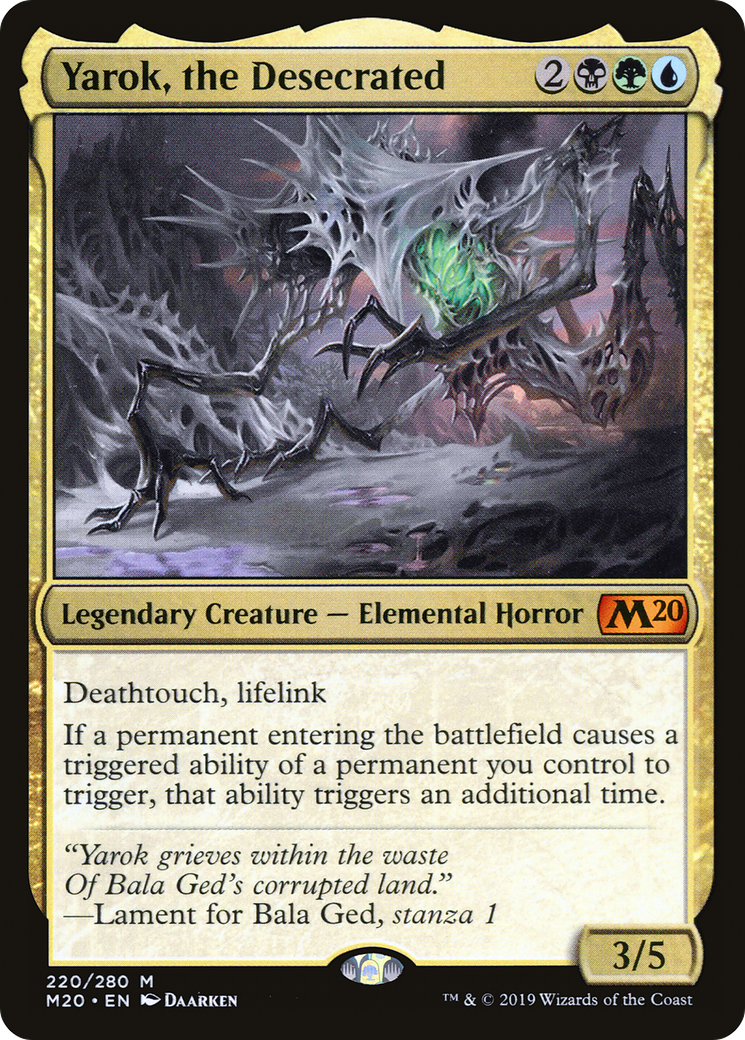 Yarok, the Desecrated (M20-220) [Core Set 2020] Foil