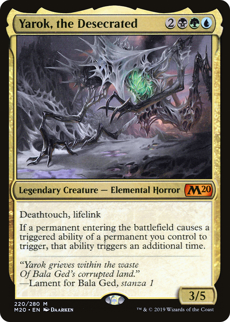 Yarok, the Desecrated (M20-220) [Core Set 2020]
