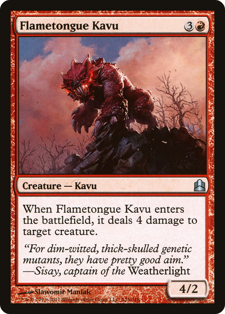 Flametongue Kavu (CMD-123) [Commander 2011]
