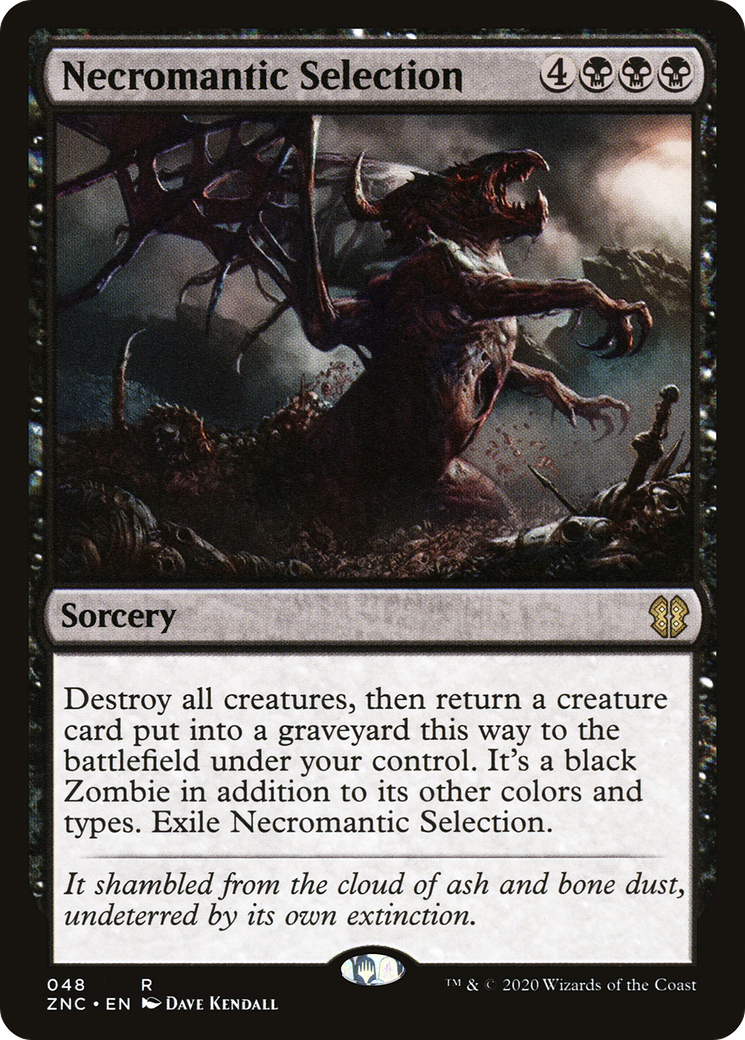Necromantic Selection (ZNC-048) [Zendikar Rising Commander]
