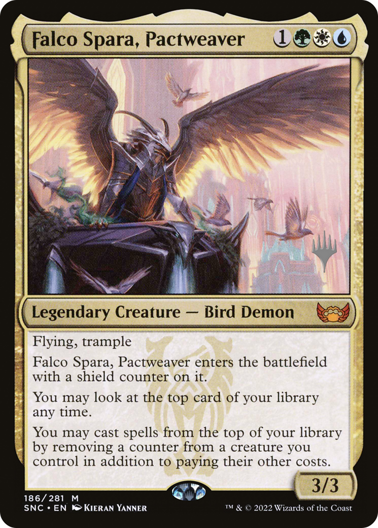 Falco Spara, Pactweaver (PPSNC-186) [Promo Pack: Streets of New Capenna Promos]