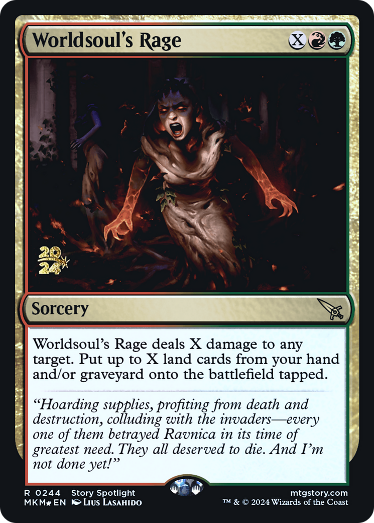 Worldsoul's Rage (PRE-244) [Murders at Karlov Manor Promos] Foil