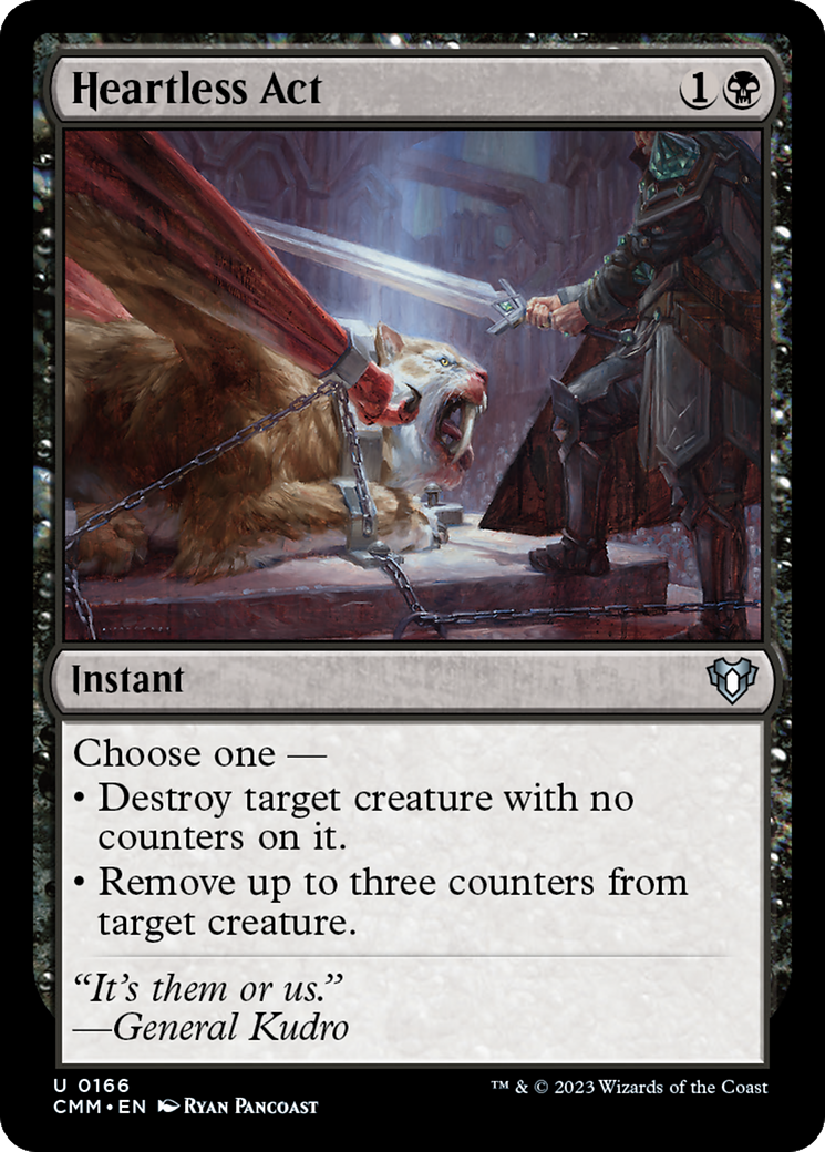 Heartless Act (CMM-166) [Commander Masters] Foil
