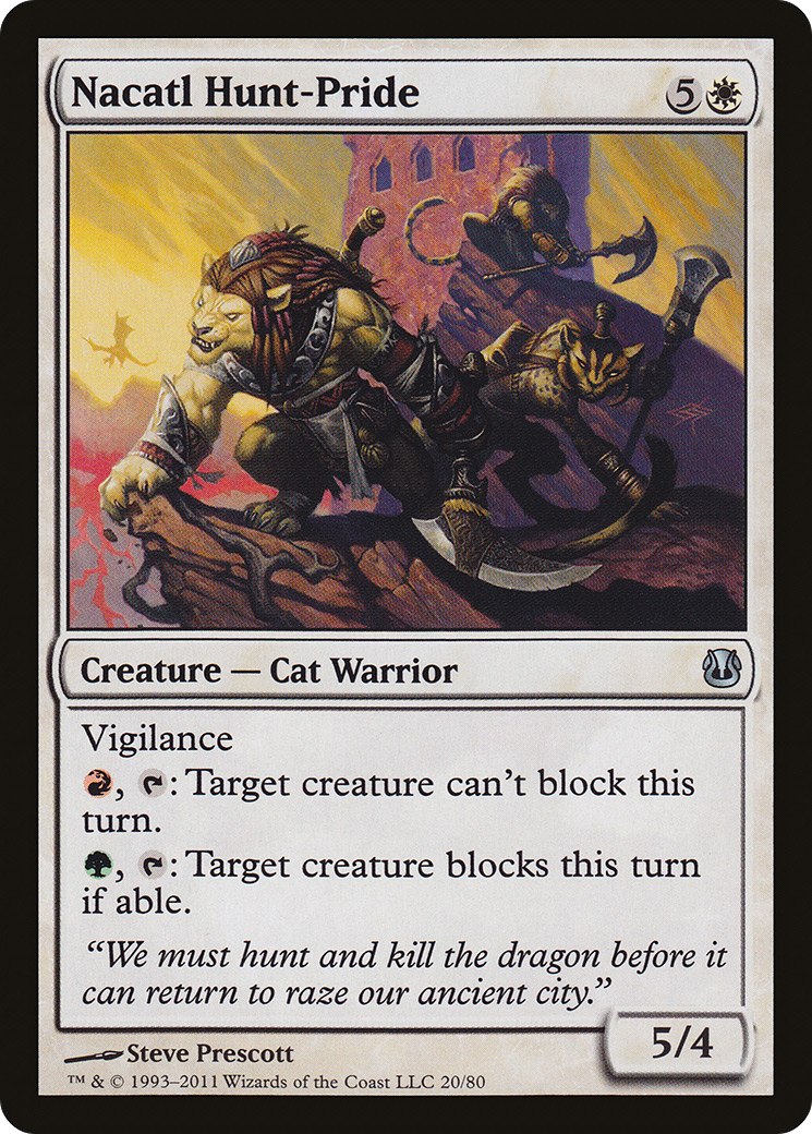Nacatl Hunt-Pride (DDH-020) [Duel Decks: Ajani vs. Nicol Bolas]