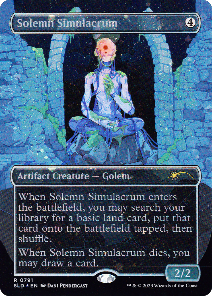 Solemn Simulacrum (SLD-791★) [Secret Lair Drop] (Borderless) Foil