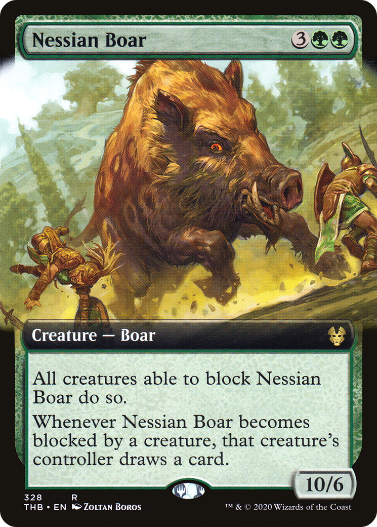 Nessian Boar (THB-328) [Theros Beyond Death]: (Extended Art)