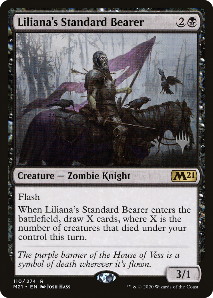 Liliana's Standard Bearer (PPM21-110P) [Core Set 2021 Promos] Foil