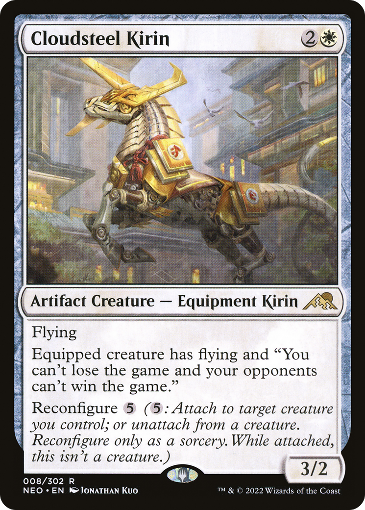 Cloudsteel Kirin (NEO-008) [Kamigawa: Neon Dynasty]