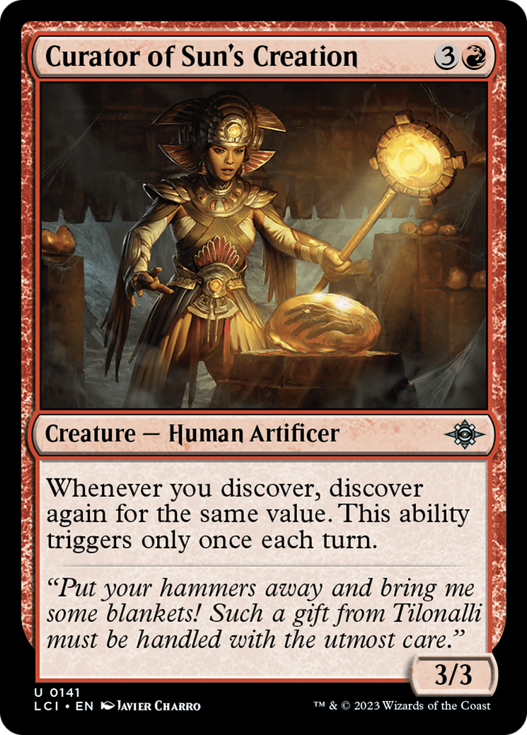 Curator of Sun's Creation (LCI-141) [The Lost Caverns of Ixalan] Foil