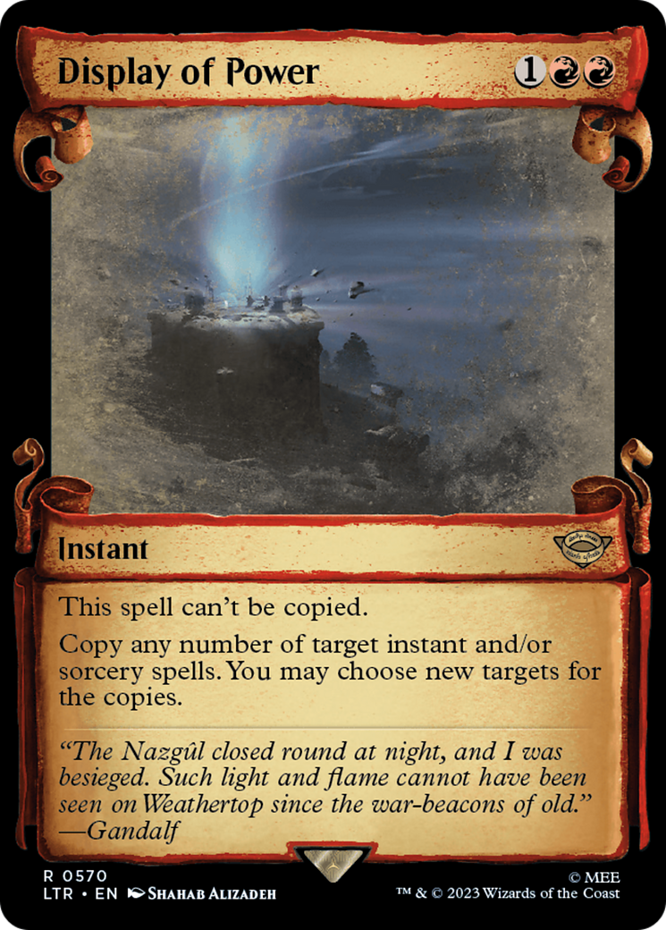 Display of Power (Showcase Scrolls) (LTR-570) [The Lord of the Rings: Tales of Middle-earth]