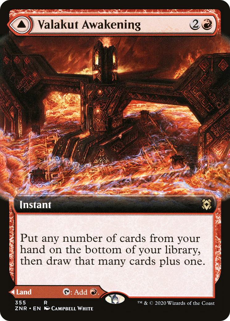 Valakut Awakening (Extended Art) (ZNR-355) [Zendikar Rising]