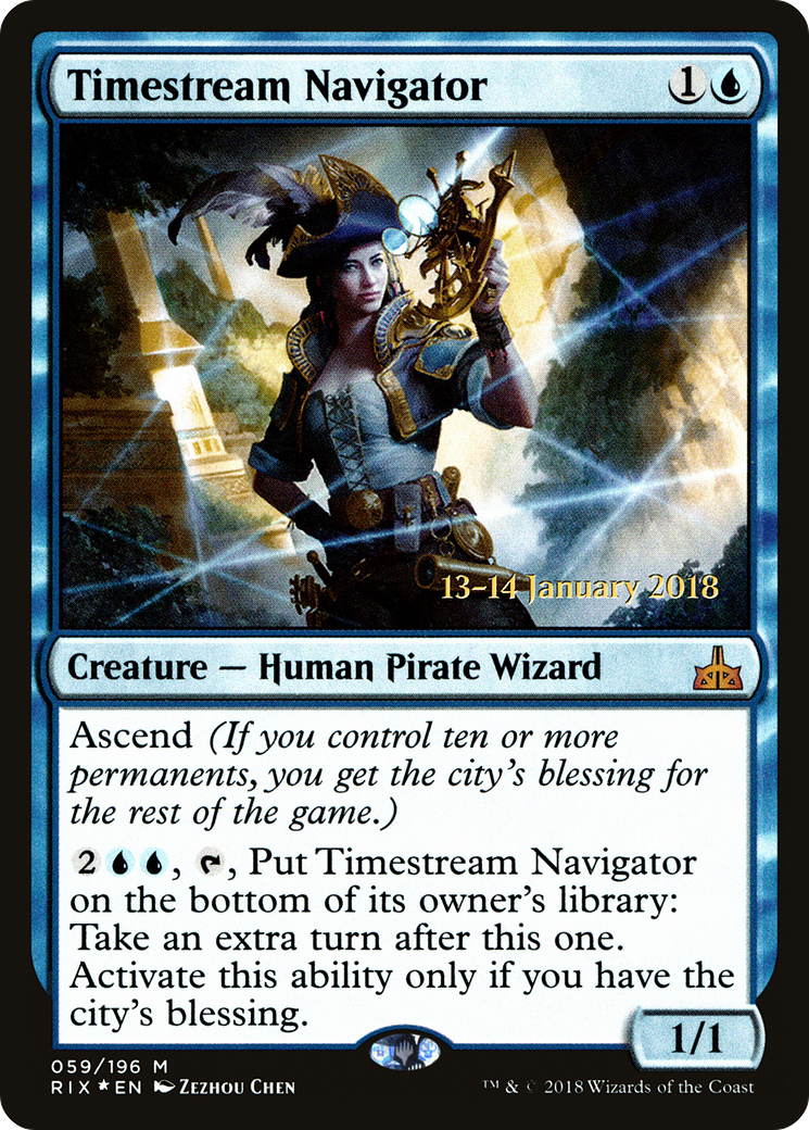 Timestream Navigator (PRE-59S) [Rivals of Ixalan Promos] Foil