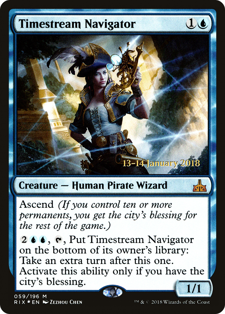 Timestream Navigator (PRE-59S) [Rivals of Ixalan Promos] Foil