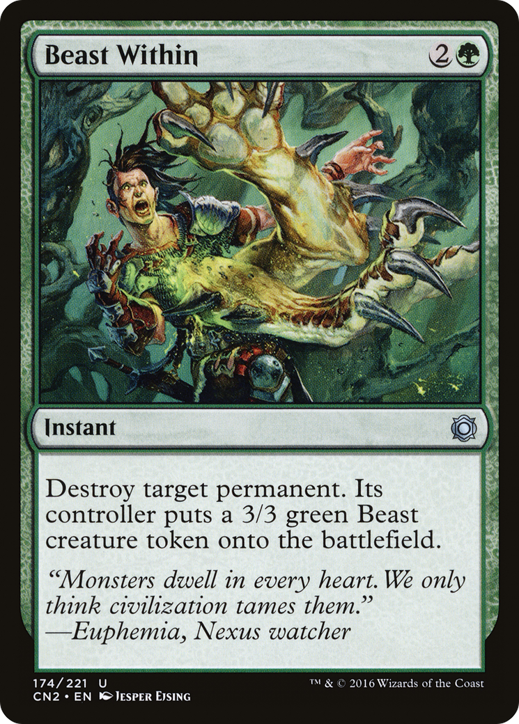 Beast Within (CN2-174) [Conspiracy: Take the Crown] Foil