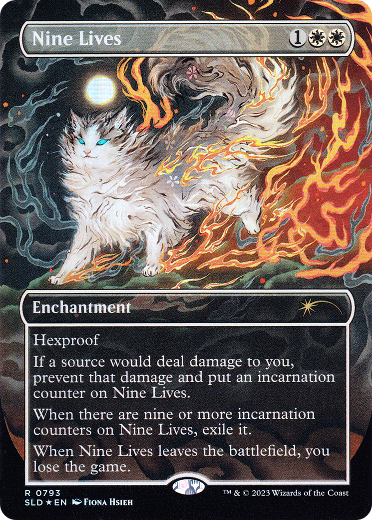 Nine Lives (SLD-793) [Secret Lair Drop] (Borderless) Foil