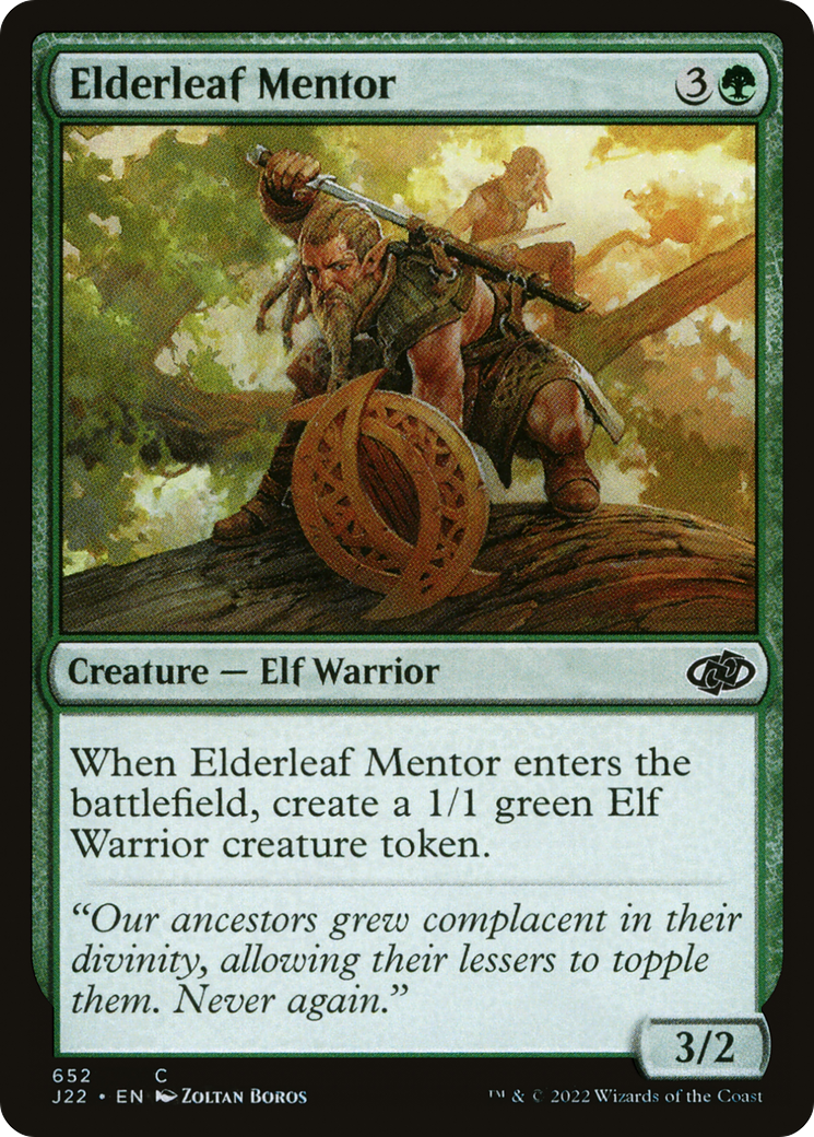 Elderleaf Mentor (J22-652) [Jumpstart 2022]