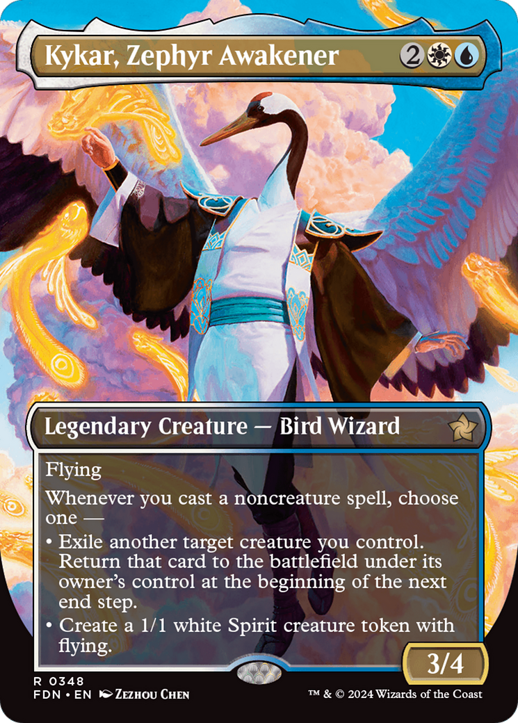 Kykar, Zephyr Awakener (FDN-348) [Foundations] (Borderless)