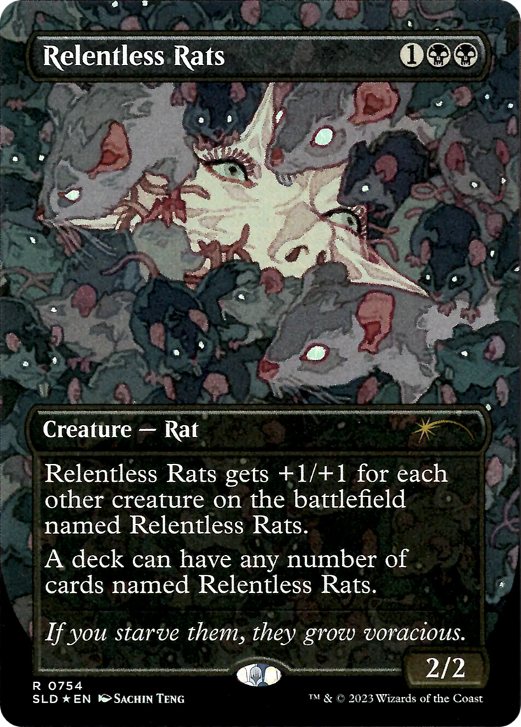 Relentless Rats (SLD-754) [Secret Lair Drop] (Borderless) Foil
