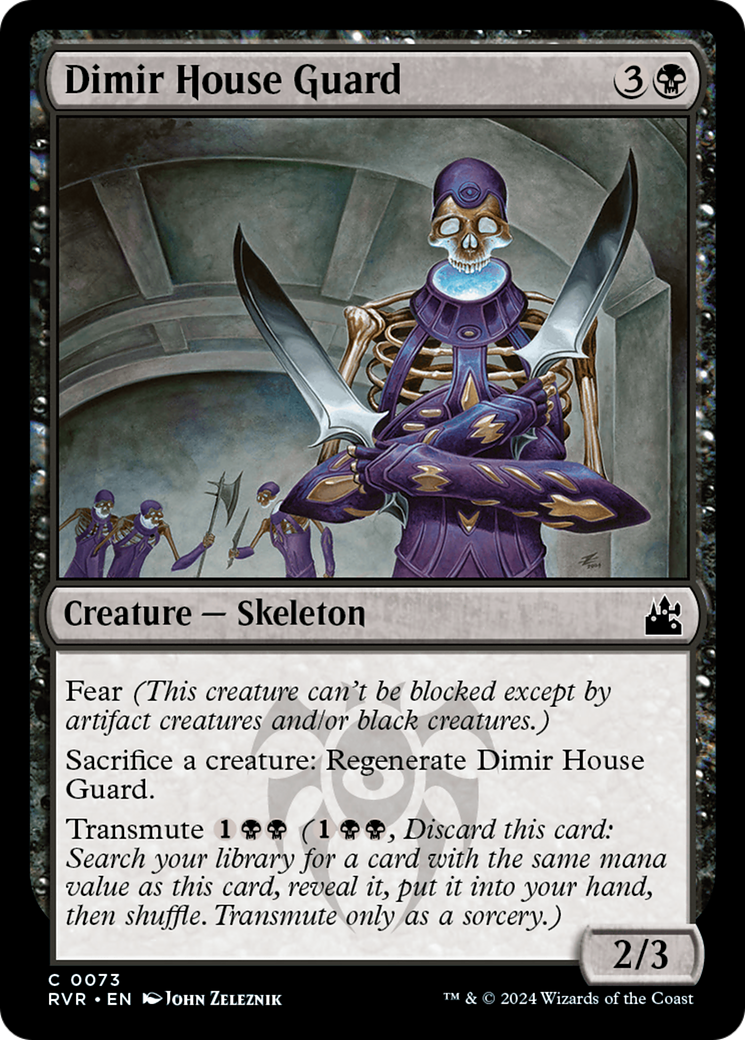 Dimir House Guard (RVR-073) [Ravnica Remastered] Foil