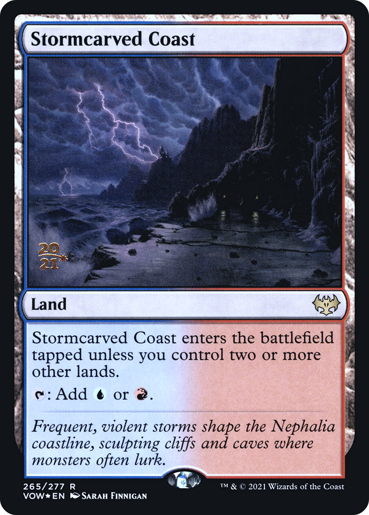 Stormcarved Coast (PRE-265) [Innistrad: Crimson Vow Promos] Foil