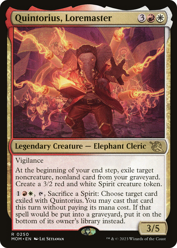 Quintorius, Loremaster (MOM-250) [March of the Machine] Foil