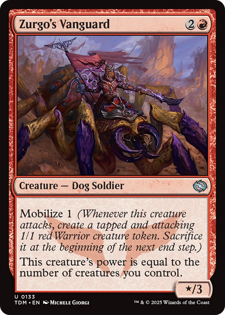 Zurgo's Vanguard (TDM-133) [Tarkir: Dragonstorm] Foil