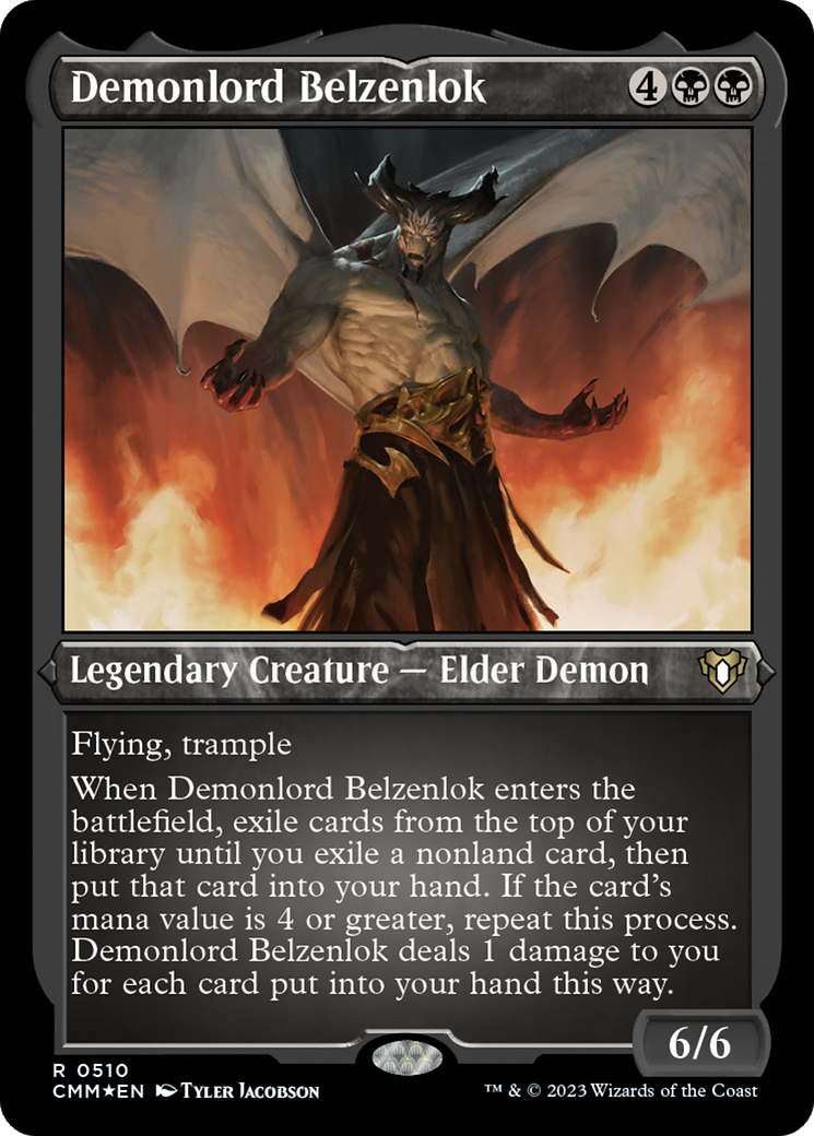 Demonlord Belzenlok (CMM-510) [Commander Masters] Etched Foil