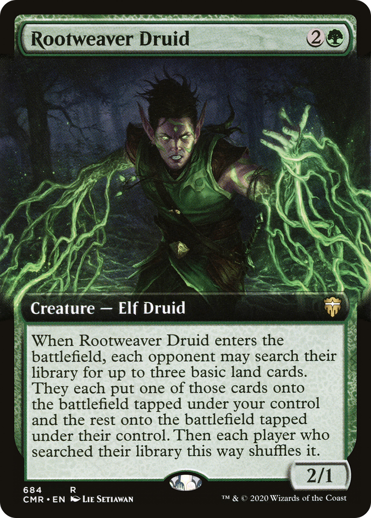 Rootweaver Druid (Extended Art) (CMR-684) [Commander Legends]