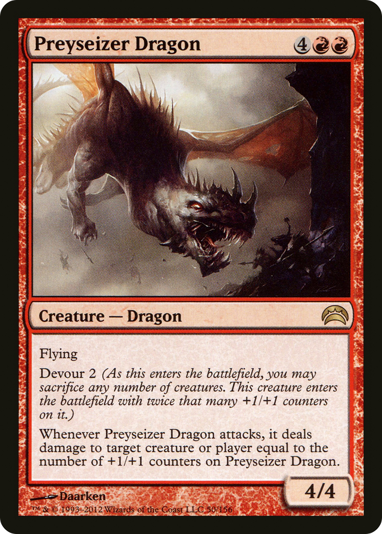 Preyseizer Dragon (PC2-050) [Planechase 2012] Foil