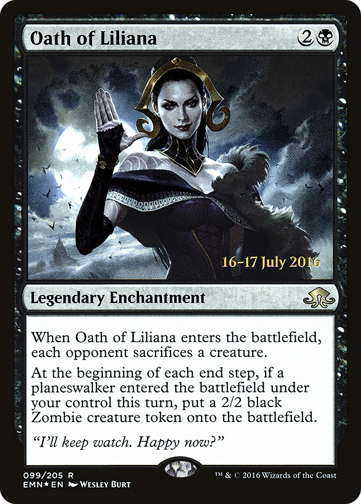 Oath of Liliana (PRE-99S) [Eldritch Moon Promos] Foil