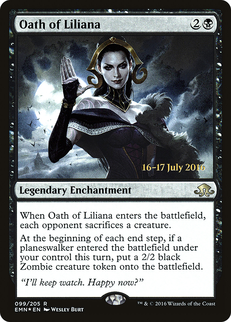 Oath of Liliana (PRE-99S) [Eldritch Moon Promos] Foil