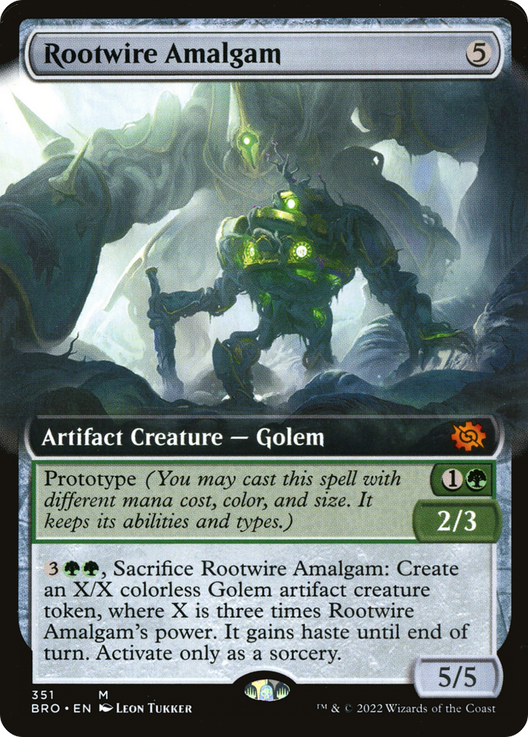 Rootwire Amalgam (Extended Art) (BRO-351) [The Brothers' War]