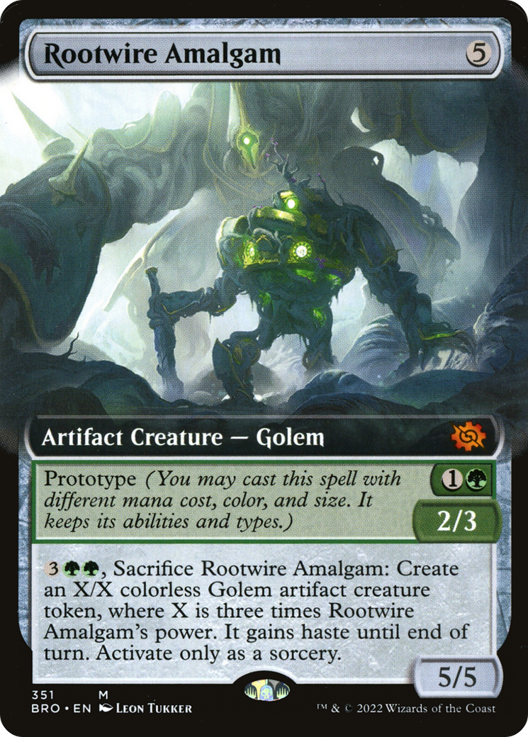 Rootwire Amalgam (BRO-351) [The Brothers' War]: (Extended Art) Foil