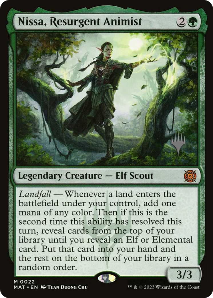 Nissa, Resurgent Animist (PPMKM-22P) [March of the Machine: The Aftermath Promos] Foil