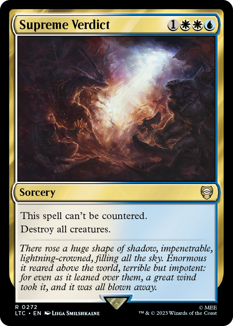 Supreme Verdict (LTC-272) [Tales of Middle-earth Commander]