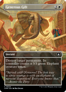 Generous Gift (CMM-624) [Commander Masters] (Borderless) Foil