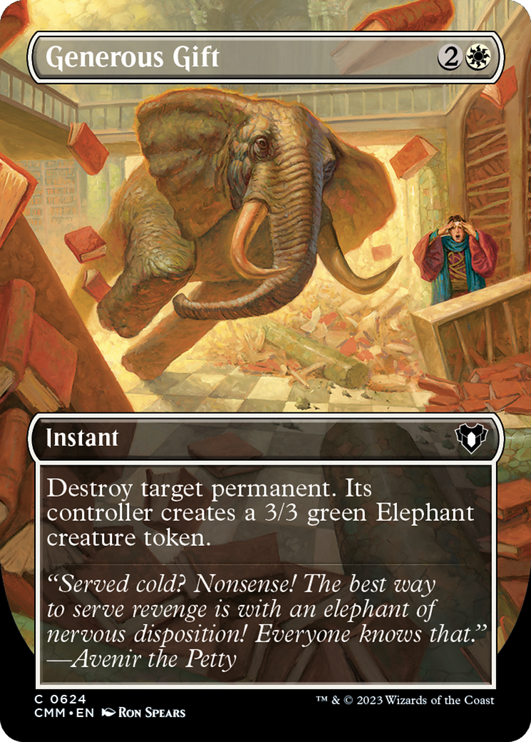 Generous Gift (CMM-624) [Commander Masters] (Borderless) Foil