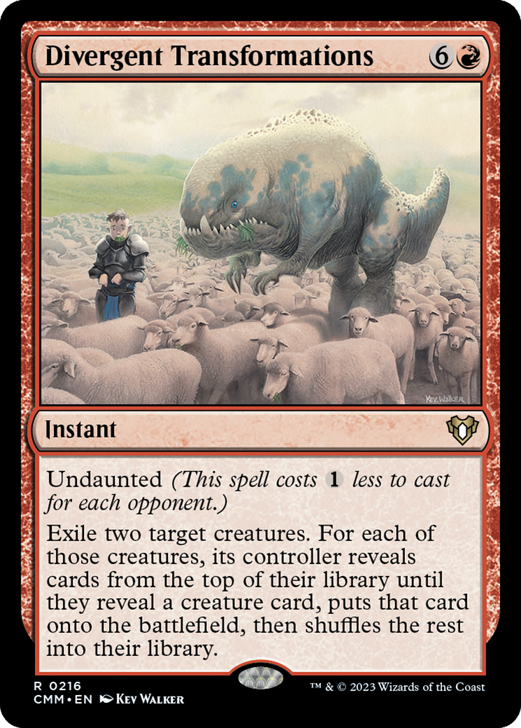 Divergent Transformations (CMM-216) [Commander Masters] Foil