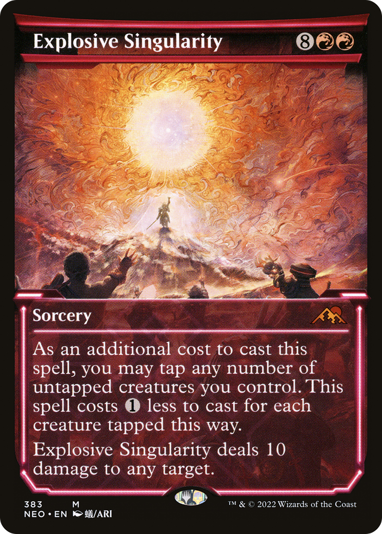 Explosive Singularity (NEO-383) [Kamigawa: Neon Dynasty]: (Showcase)