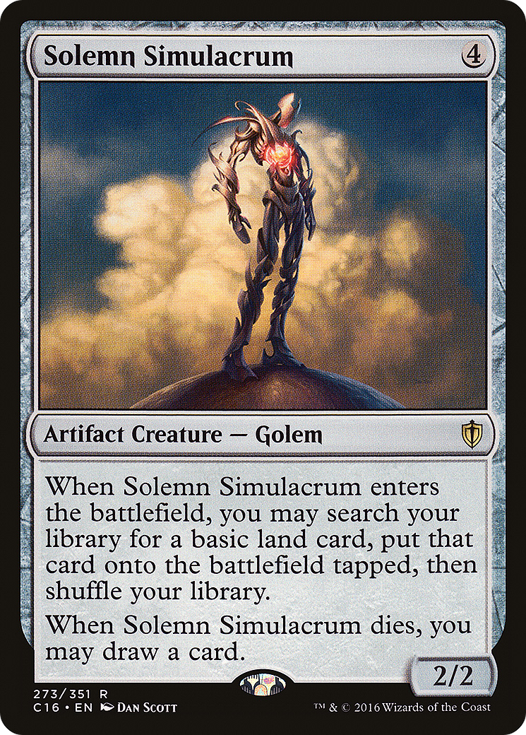 Solemn Simulacrum (C16-273) [Commander 2016]